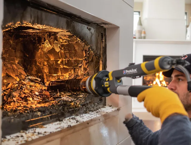 Professional chimney cleaning by Lakeville Chimney Sweep in Lakeville, MA