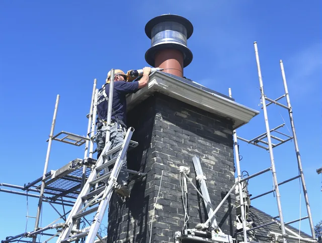 Sturdy chimney crown finished by Lakeville Chimney Sweep in Lakeville, MA