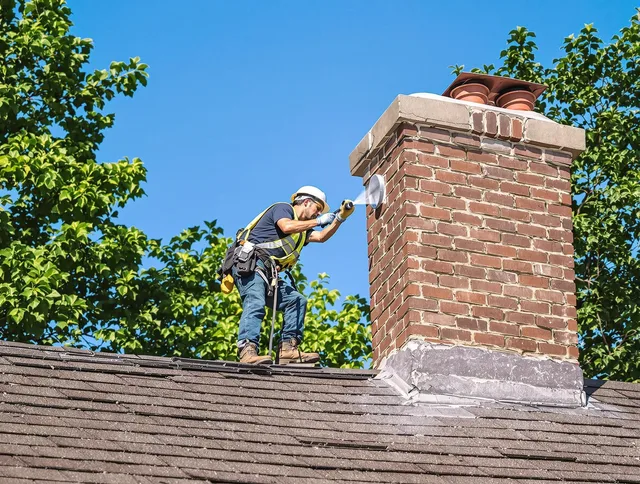 Lakeville Chimney Sweep performing an inspection with advanced tools in Lakeville, MA