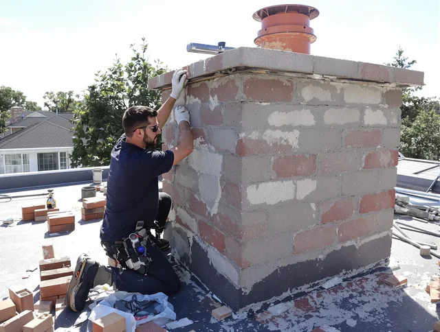 Advanced chimney repair process by Lakeville Chimney Sweep in Lakeville, MA