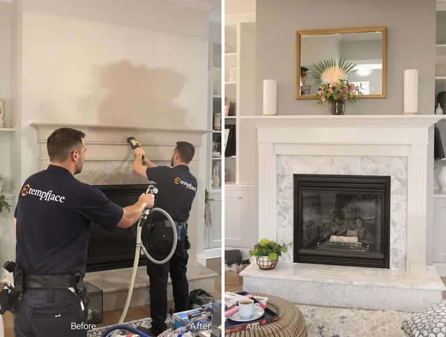 Professional soot removal by Lakeville Chimney Sweep team in Lakeville, MA